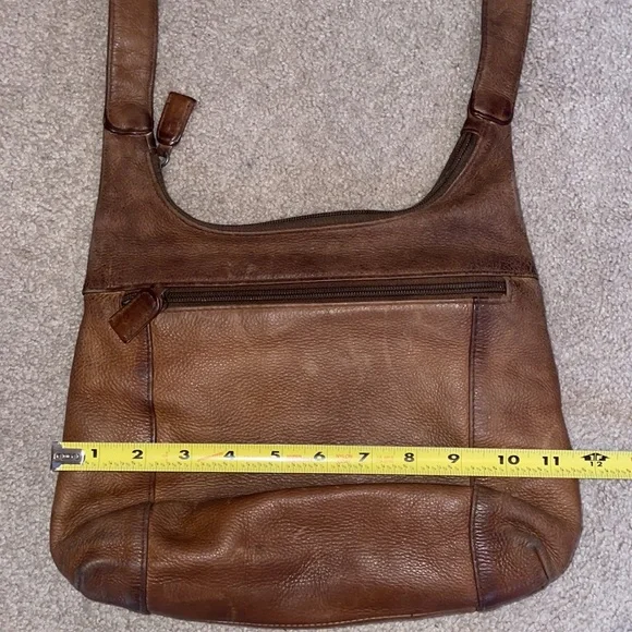 Tignanello Brown Leather Shoulder Purse - Picture 3 of 11